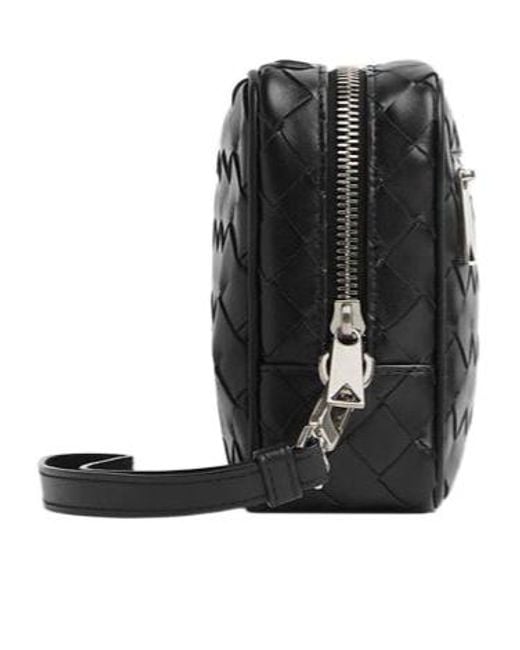 Bottega Veneta Black Intrecciato Small Pouch for men