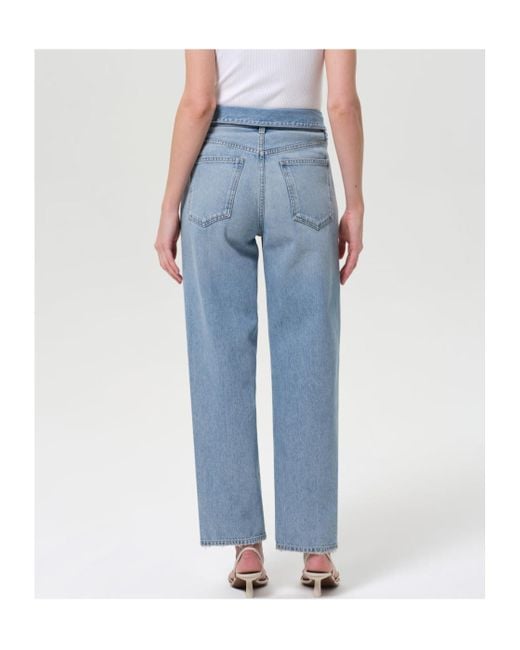 Agolde Blue Echo Straight-Leg Jeans