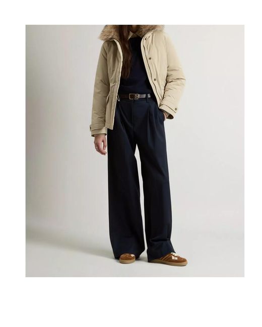 Woolrich Natural Grace Fur-Neck Padded Jacket