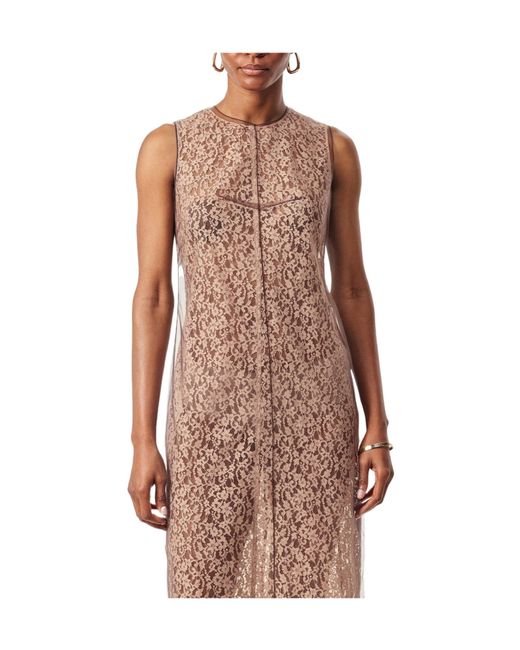 Fendi Brown Lace Dress