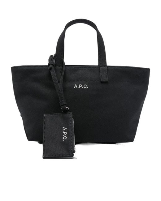 A.P.C. Black Le Drummer Small Tote Bag
