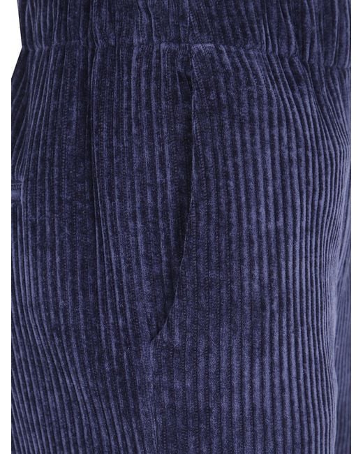 Anneclaire Blue Corduroy Trousers