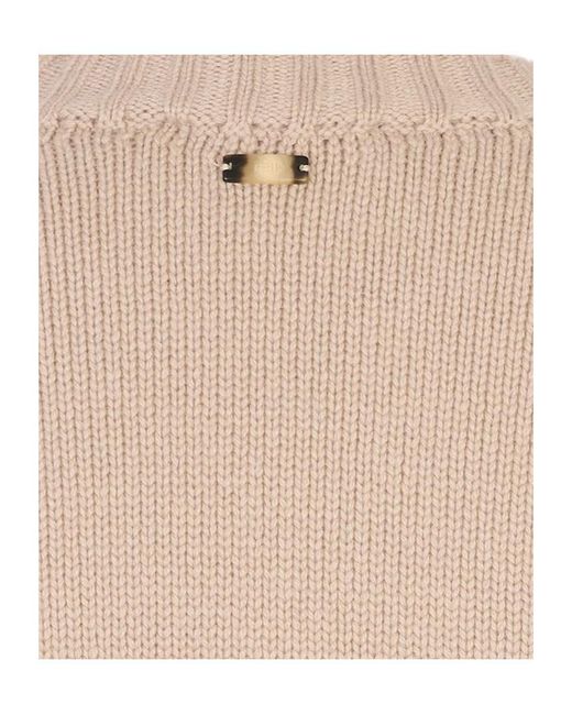Fedeli Natural Long-Sleeved Crewneck Jumper