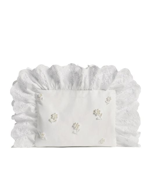 Simone Rocha Gray Pillowcase Clutch Bag