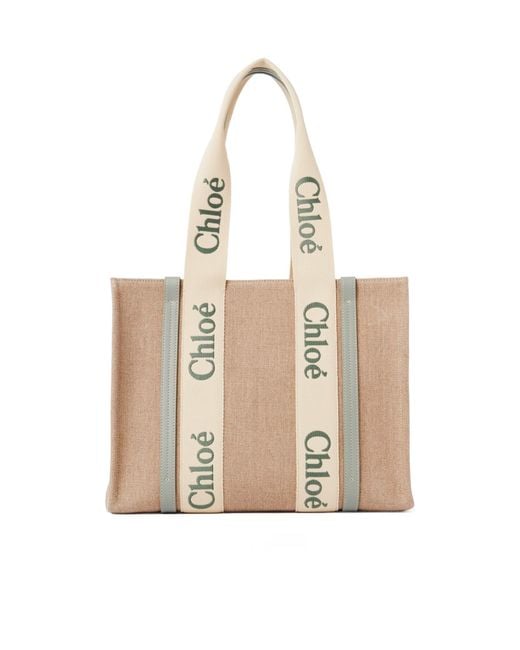 Chloé Natural Woody Tote Bag