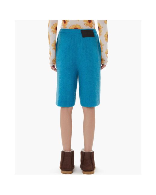 J.W. Anderson Blue Jw Anderson Knitted Bermuda Shorts