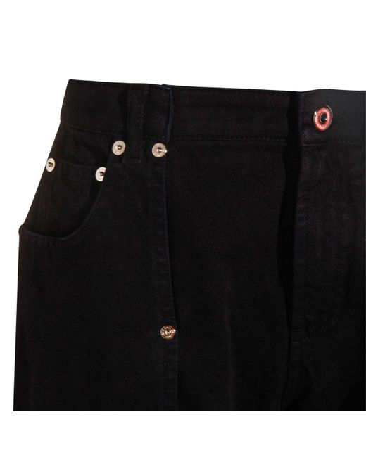 Jean Paul Gaultier Black Logo Patch Jeans