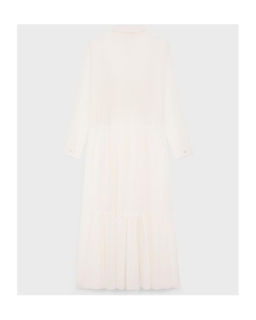 Céline White Long Shirt Dress