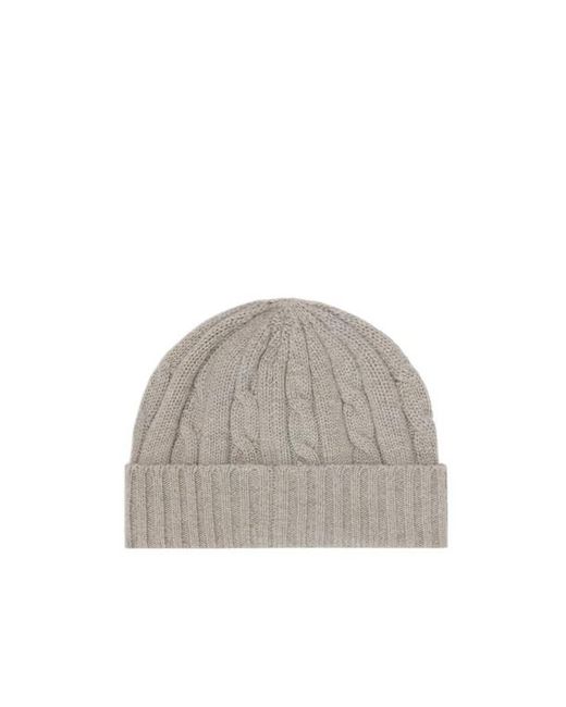 Céline Gray Triomphe Cable-Knit Beanie for men