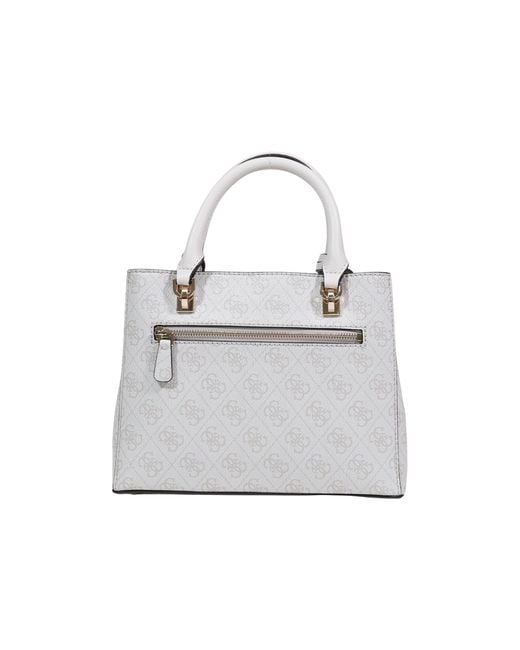Guess White Double-Handled Shoulder Bag