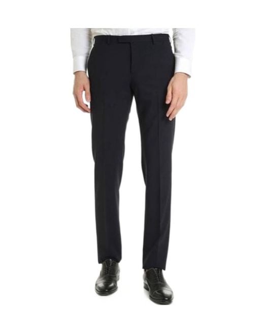 Emporio Armani Blue Straight Casual Pants for men