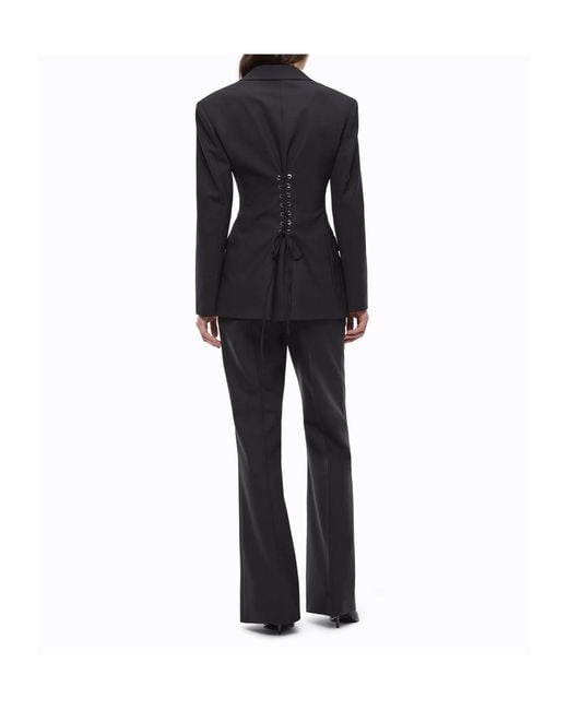 Pinko Black Bustier Slim-Fit Jacket