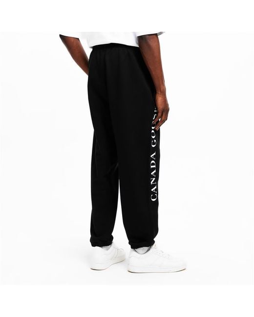 Canada Goose Black Logo Track Pants for men