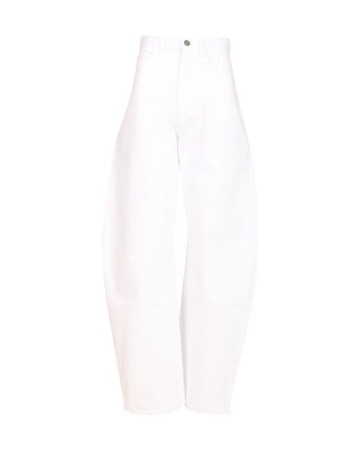 Alaïa White Alaïa Round Jeans