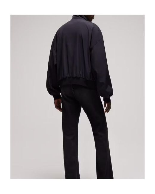 Gucci Blue High Neck Zip Blouson Jacket for men