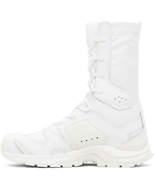 Rier White X Salomon High-Top Jungle Boots for men