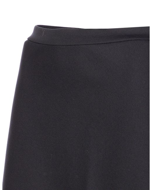 Max Mara Black Vernice Long Skirt