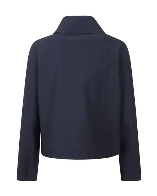 Herno Blue Zip-Up Casual Jacket