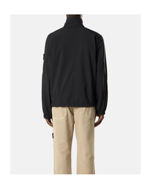 Stone Island Black Long-Sleeve Jacket for men