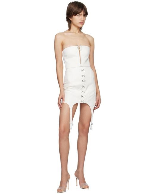 Dion Lee White Mobius Bandeau Top