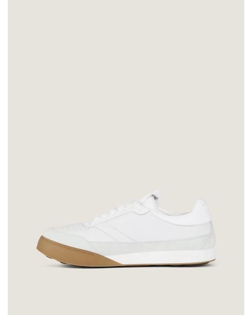 Givenchy White Round-Toe Low-Top Sneakers for men