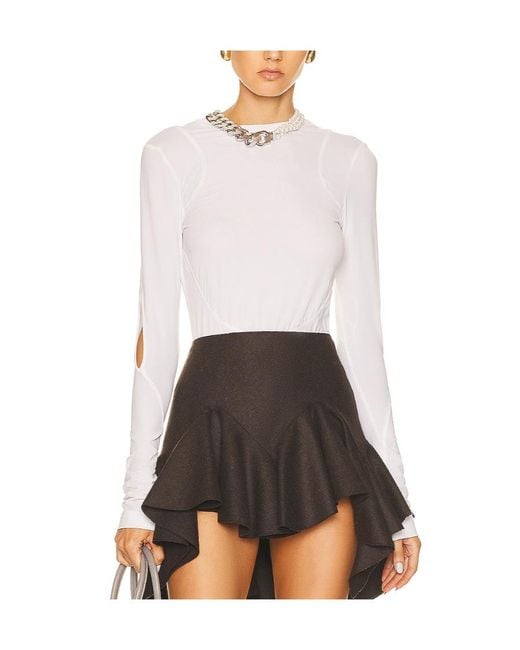 Givenchy White Cut-Out Knit Top