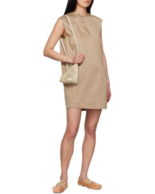 MM6 by Maison Margiela Natural Anatomic Numbers-Motif Square-Toe Ballerina Shoes