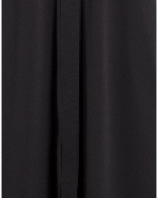Max Mara Black Solid-Color Fitted Dress