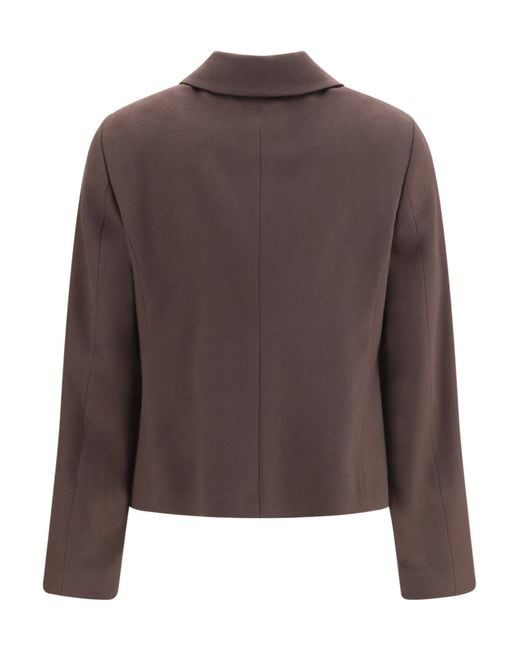 Lardini Brown Single-Breasted Casual Jacket