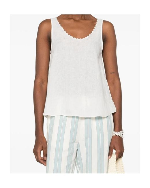 Forte_forte White Crew Neck Vest
