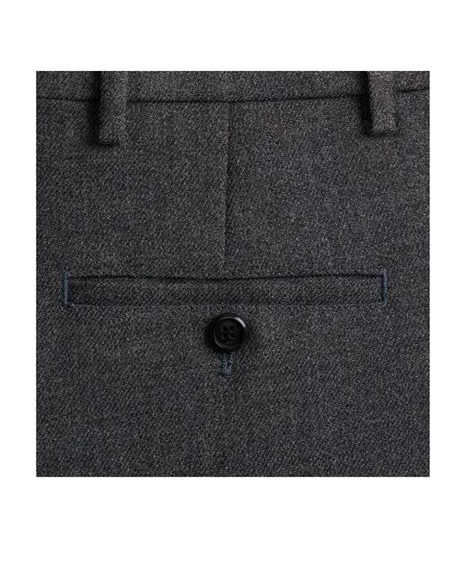AMI Gray Ami Mid-Rise Flared Tailored Trousers