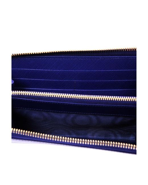 Ferragamo Blue Bow Details Logo Wallet