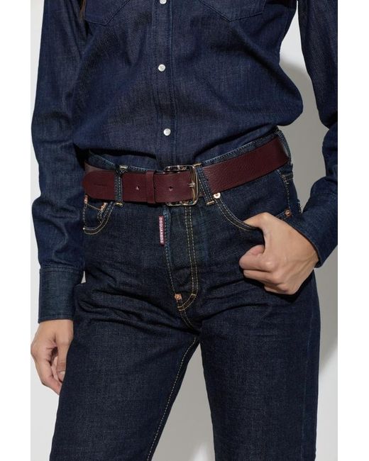 DSquared² White Basic Belt