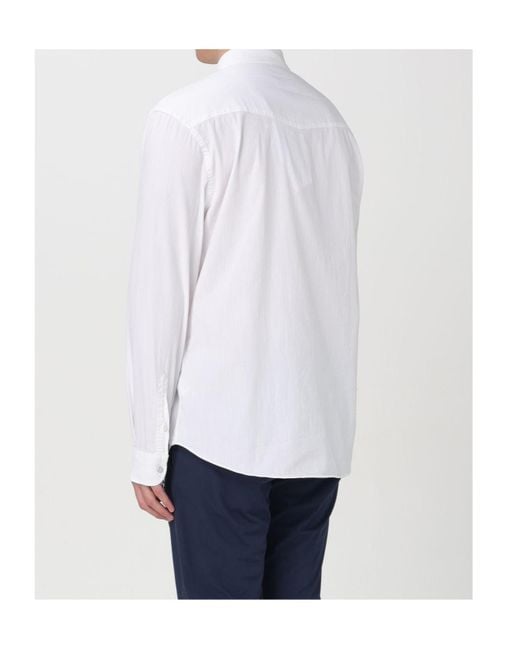 Dondup White Yoke-Design Shirt for men