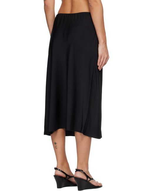 Lisa Yang Black Silk Midi Skirt