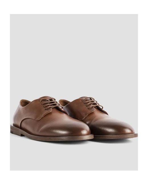 Marsèll Brown Round Head Business Dress Shoes