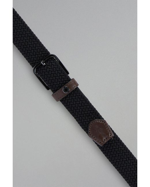 Paul & Shark White Interwoven Belt for men