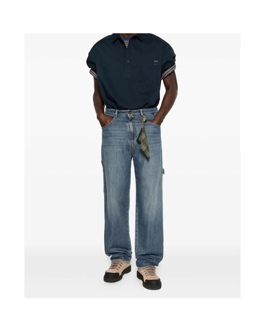 DARKPARK Blue Chest-Pocket Shirt for men