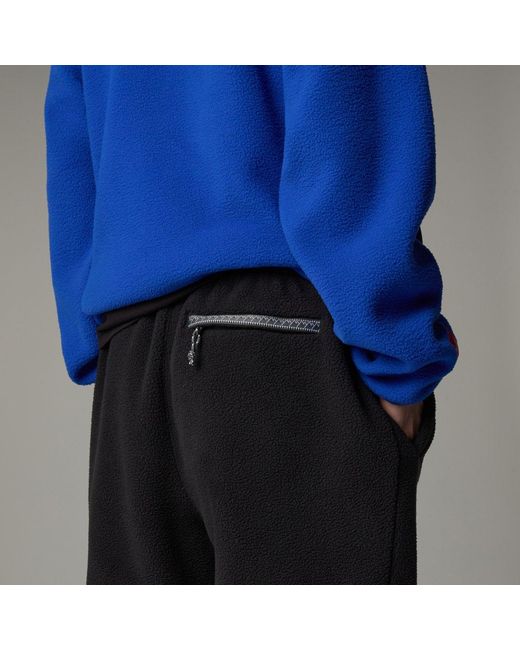 The North Face Black Logo Embroidered Fleece Pants for men