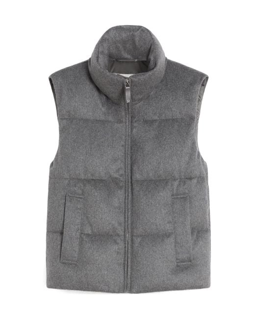 Max Mara Gray The Cube Amoroso Quilted Down Gilet
