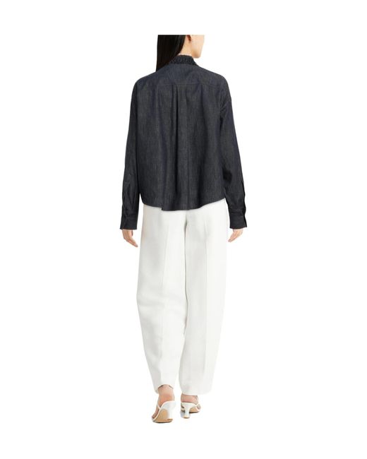 Brunello Cucinelli Blue Dark Denim Jacket