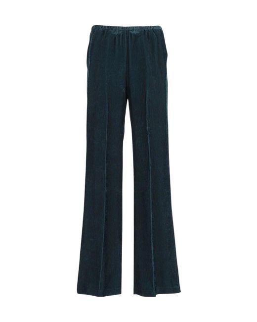 Forte_forte Blue Elastic-Waist Casual Trousers