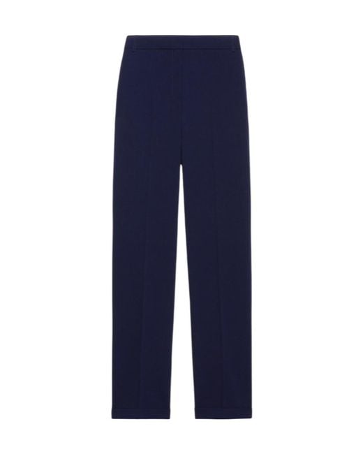 MAX&Co. Blue Straight-Leg Stretch Trousers