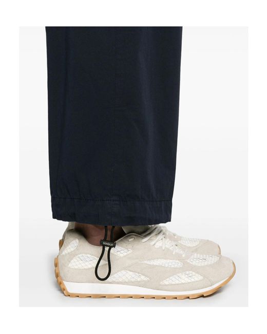 Dondup Blue Cotton Cargo Trousers for men