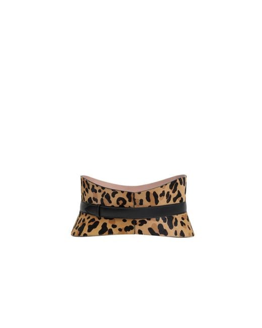 Alaïa White Leopard Belt