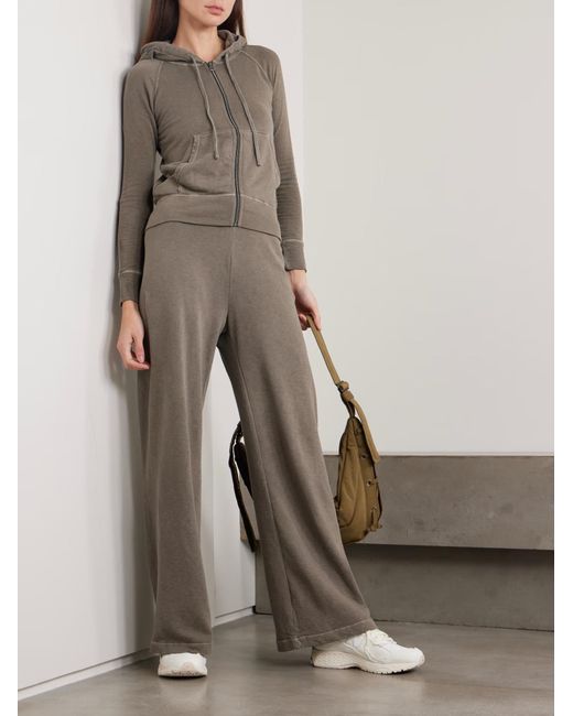 James Perse Gray Long-Sleeved Hooded Sweatshirt