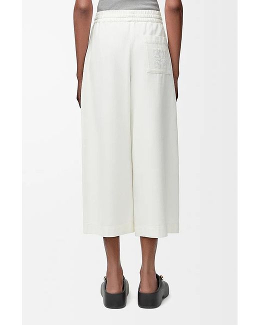 Loewe White Cropped Trousers