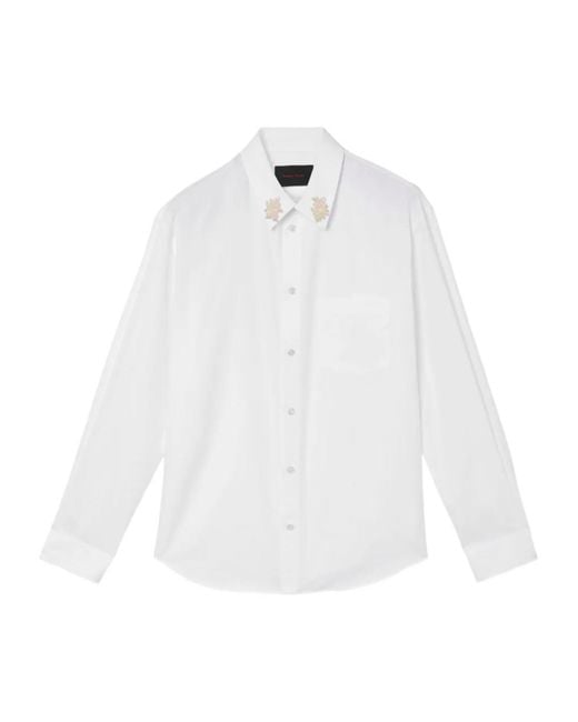 Simone Rocha White Pearl-Embellished Shirt for men