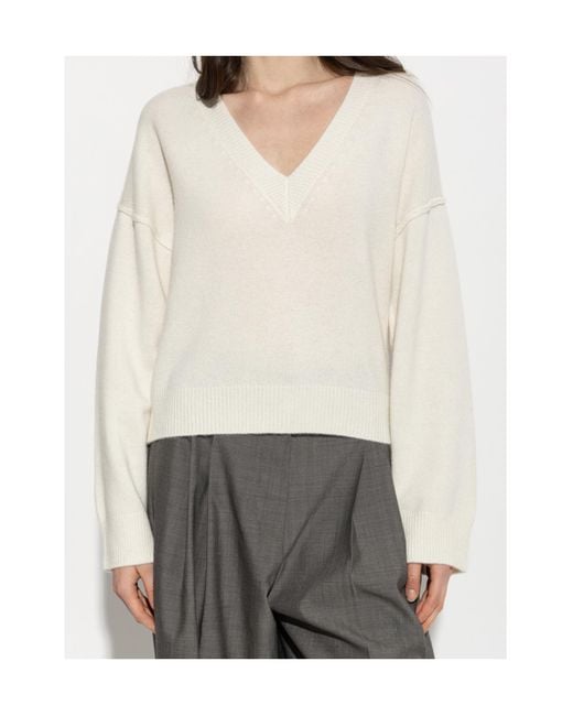 Officine Generale White Cashmere Knitwear