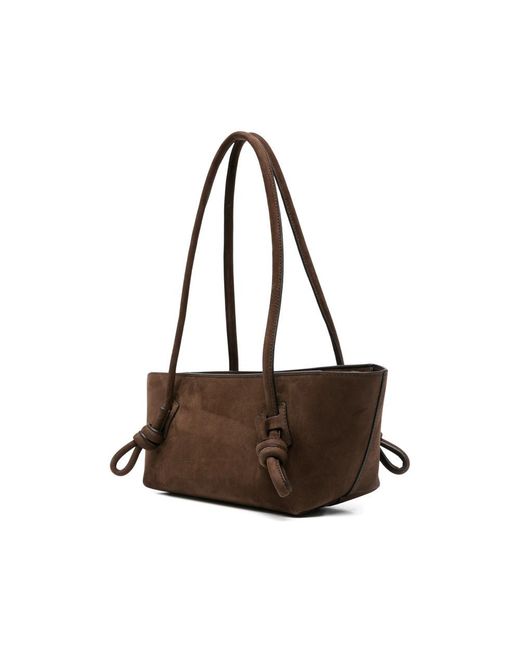 Hereu Brown Zippered Handbag